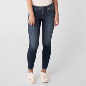 Silver Jeans Co. Elyse Mid Rise Skinny Dark Wash Ladies  W31/L31